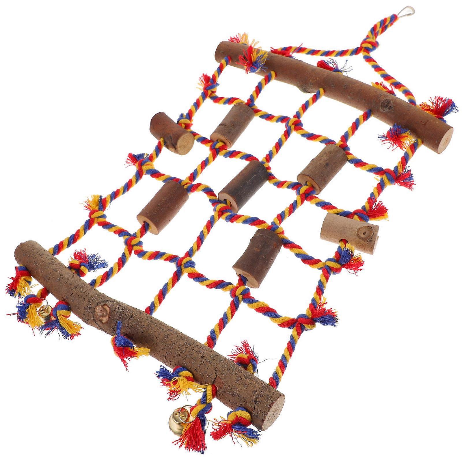 Parrot Hanging Climbing Net for Bird Toys 5Pcs Assorted Color Material