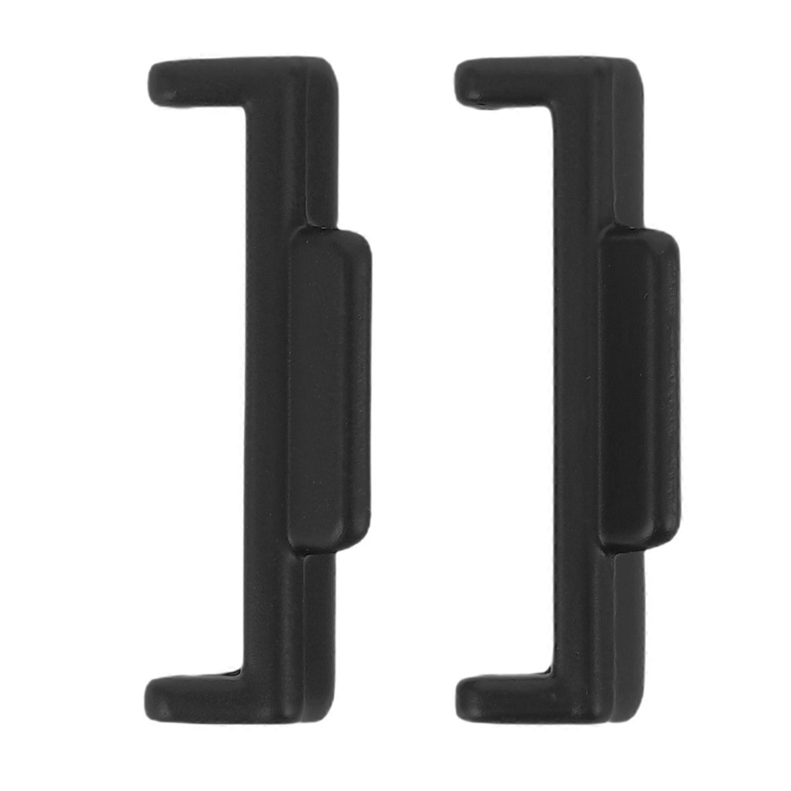 10Pcs Metal Watchband Connector Adapter for Replacement Attachment Black
