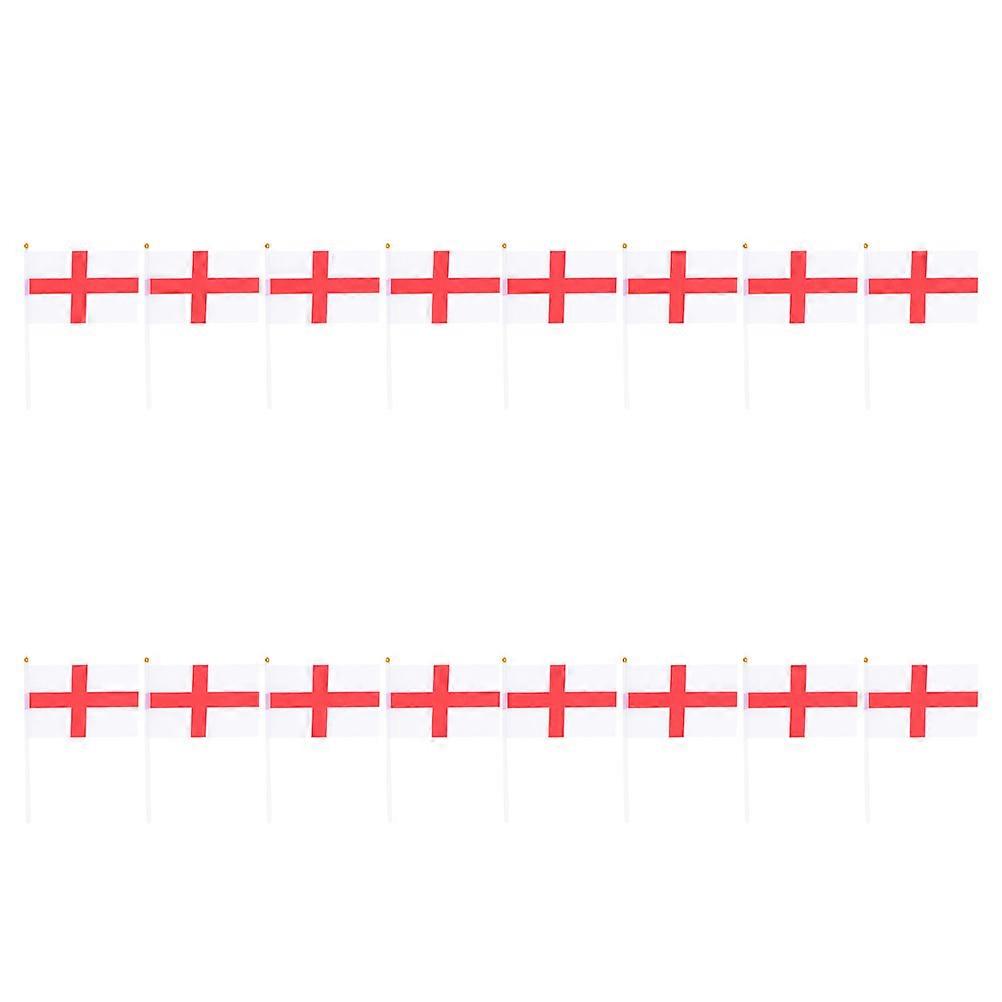 Cheering Flags England Small Handheld Flags for Festivals 80Pcs