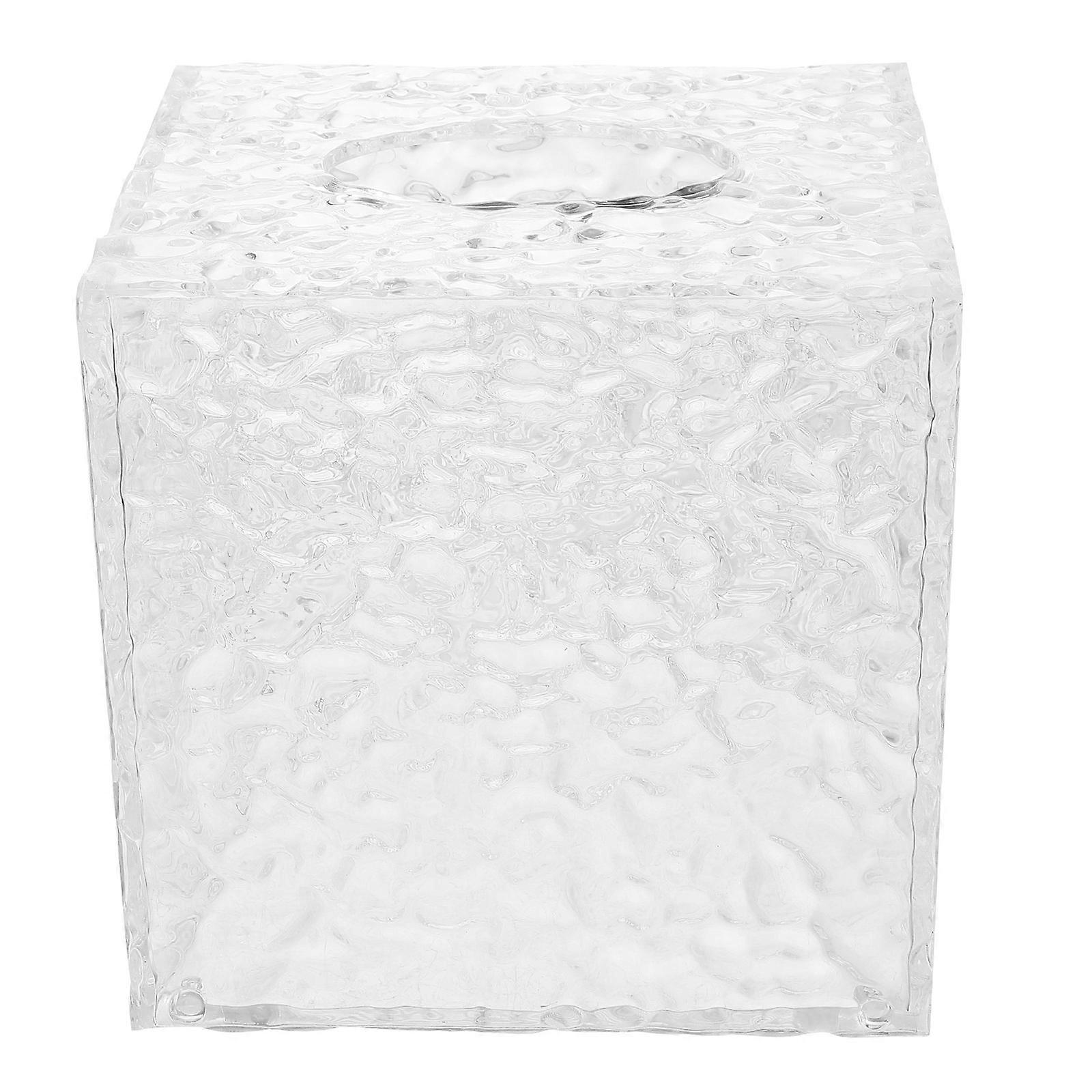 Acrylic Tissue Box Cover for Storage Clear Napkin Holder for Home