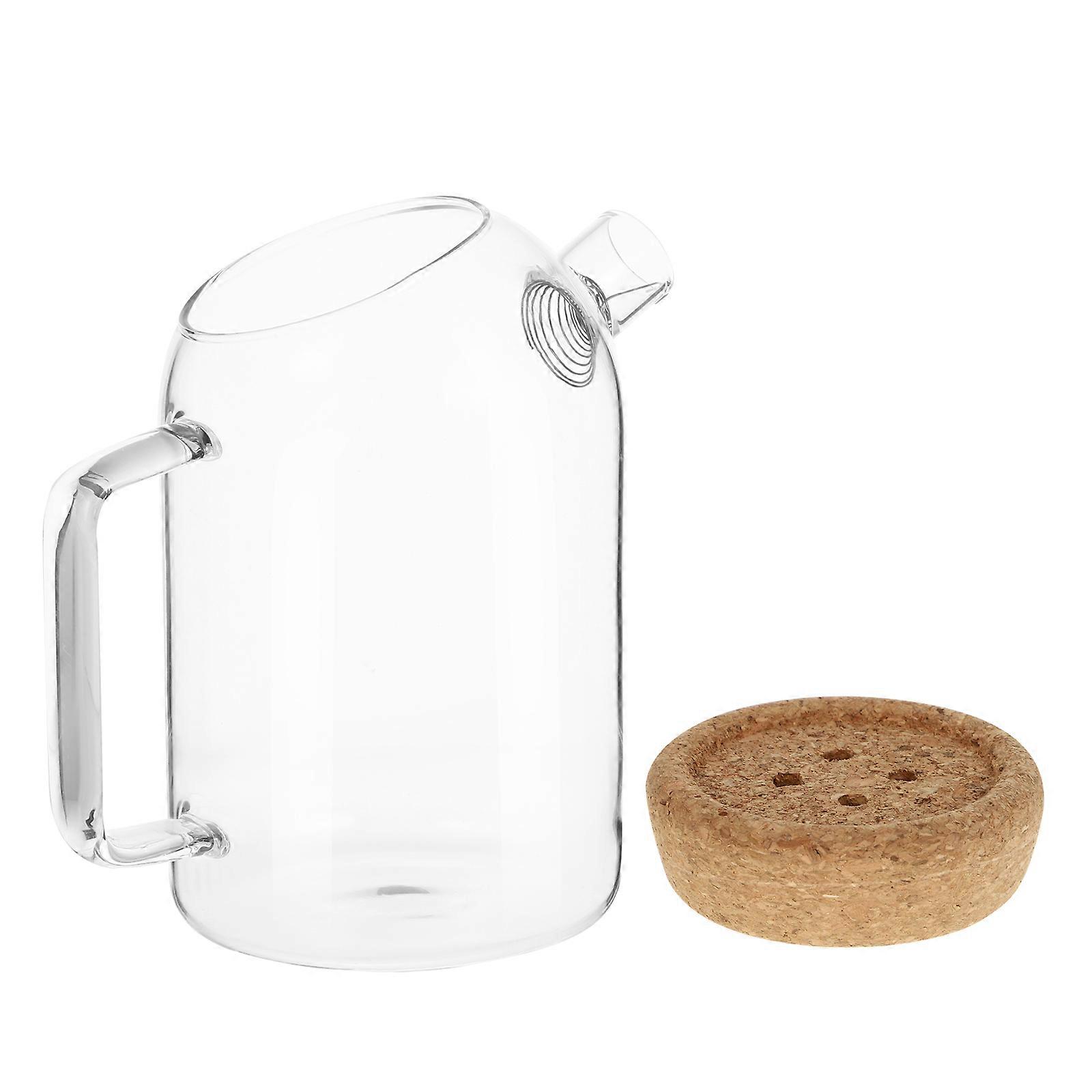 Empty Storage Jar for Storage Use 2Pcs Transparent Glass Canister