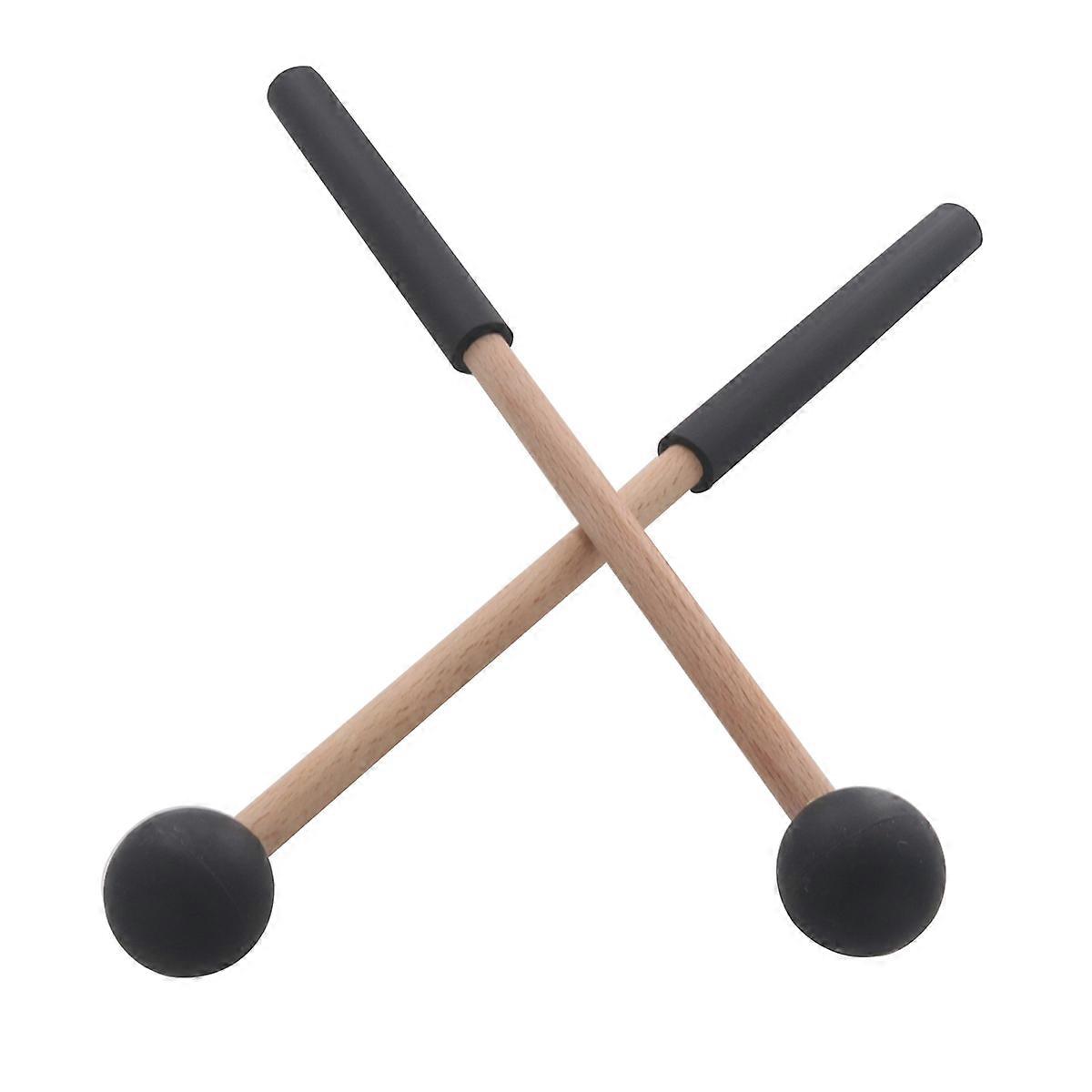 1 Pair Tongue Drum Mallets Soft Rubber Head Drum Mallets Sticks