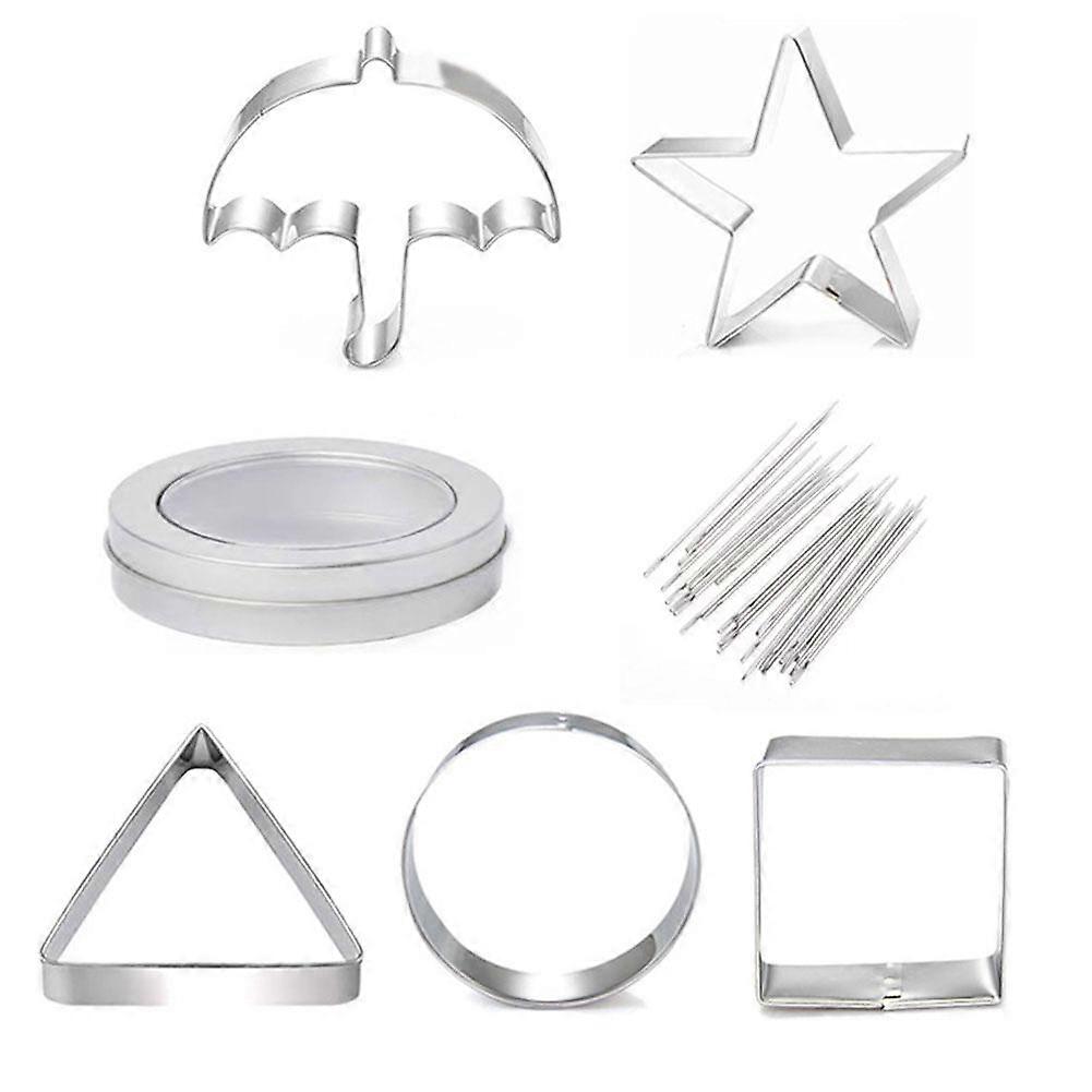 Stainless Steel Cookie Mold Set 4 Shapes For Dalgona Candy Party Game Baking Tools Easy Clean Dishwasher Safe Gift Idea