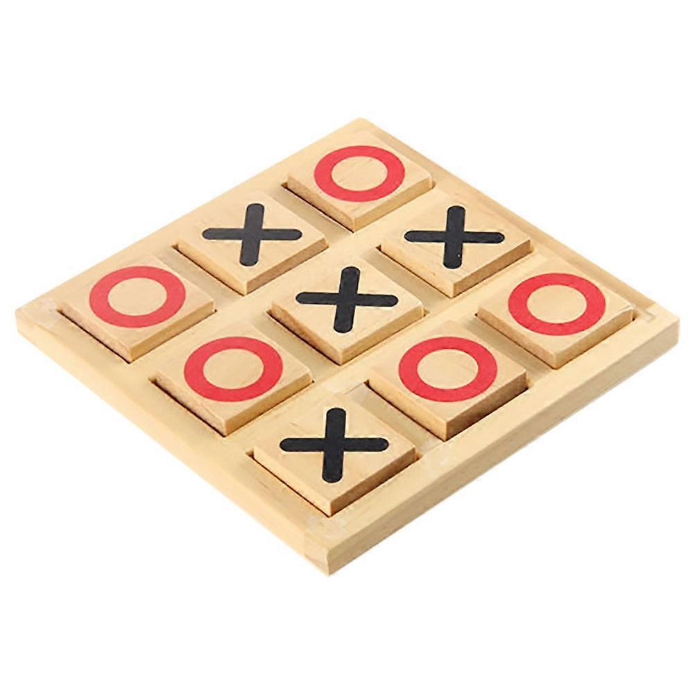 Wooden Chess Board Game Interactive Toy Designed For Children Compact Size 14.30X14.30X3.50CM 1 Set