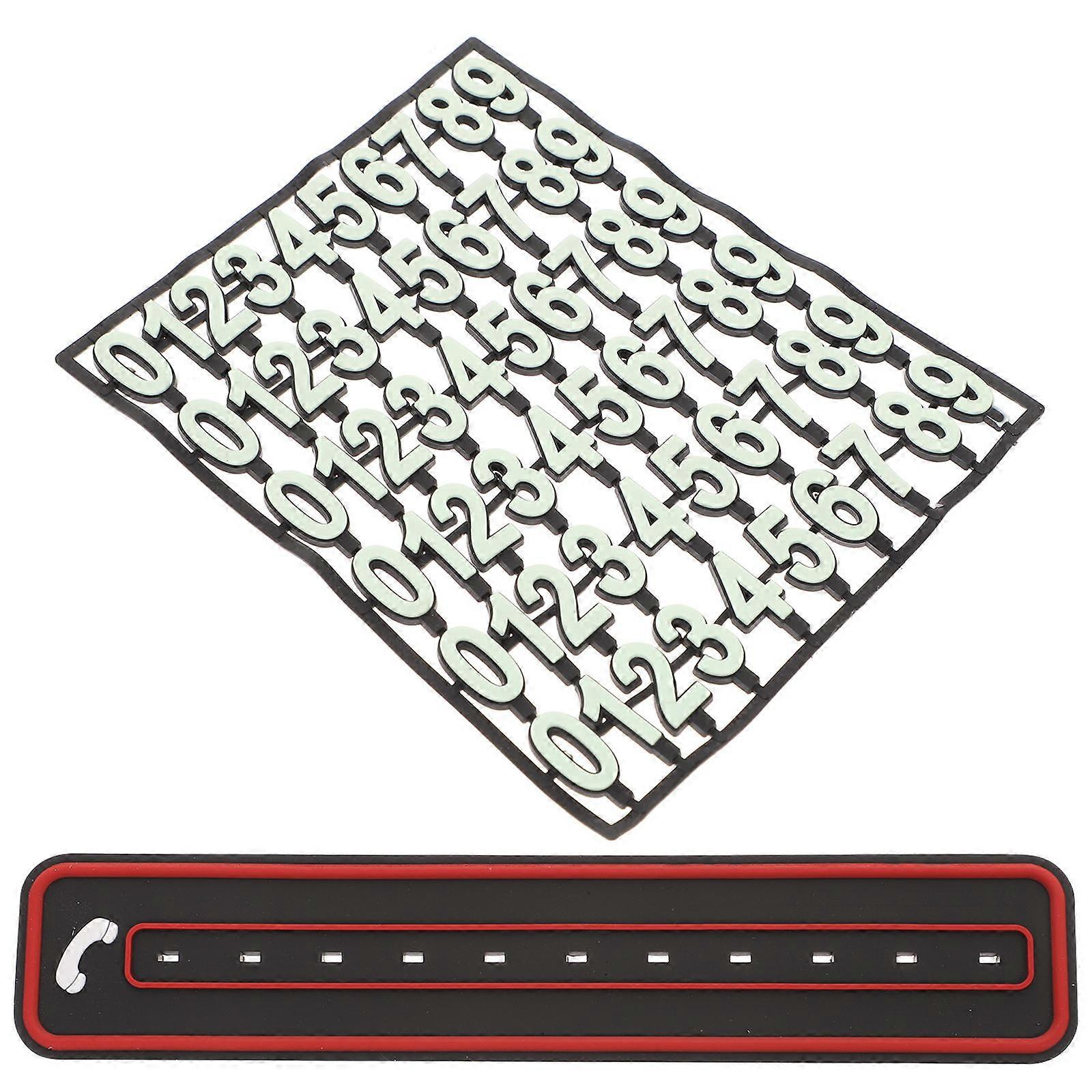 Temporary Parking Tag with Night Light Phone Number Stop Sign