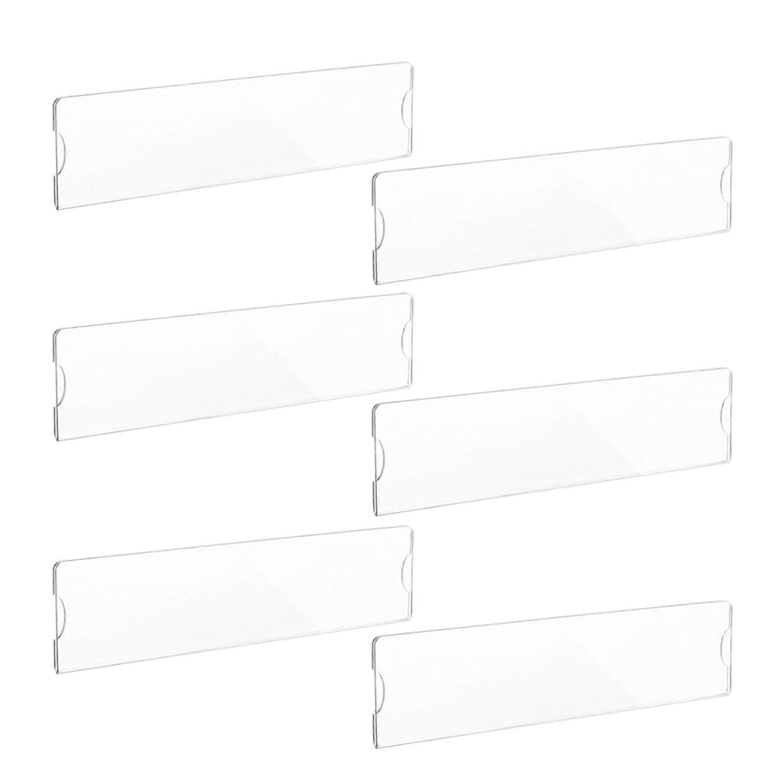 Adhesive Acrylic Wall Name Plate Holder for Office 30Pcs Clear Frame