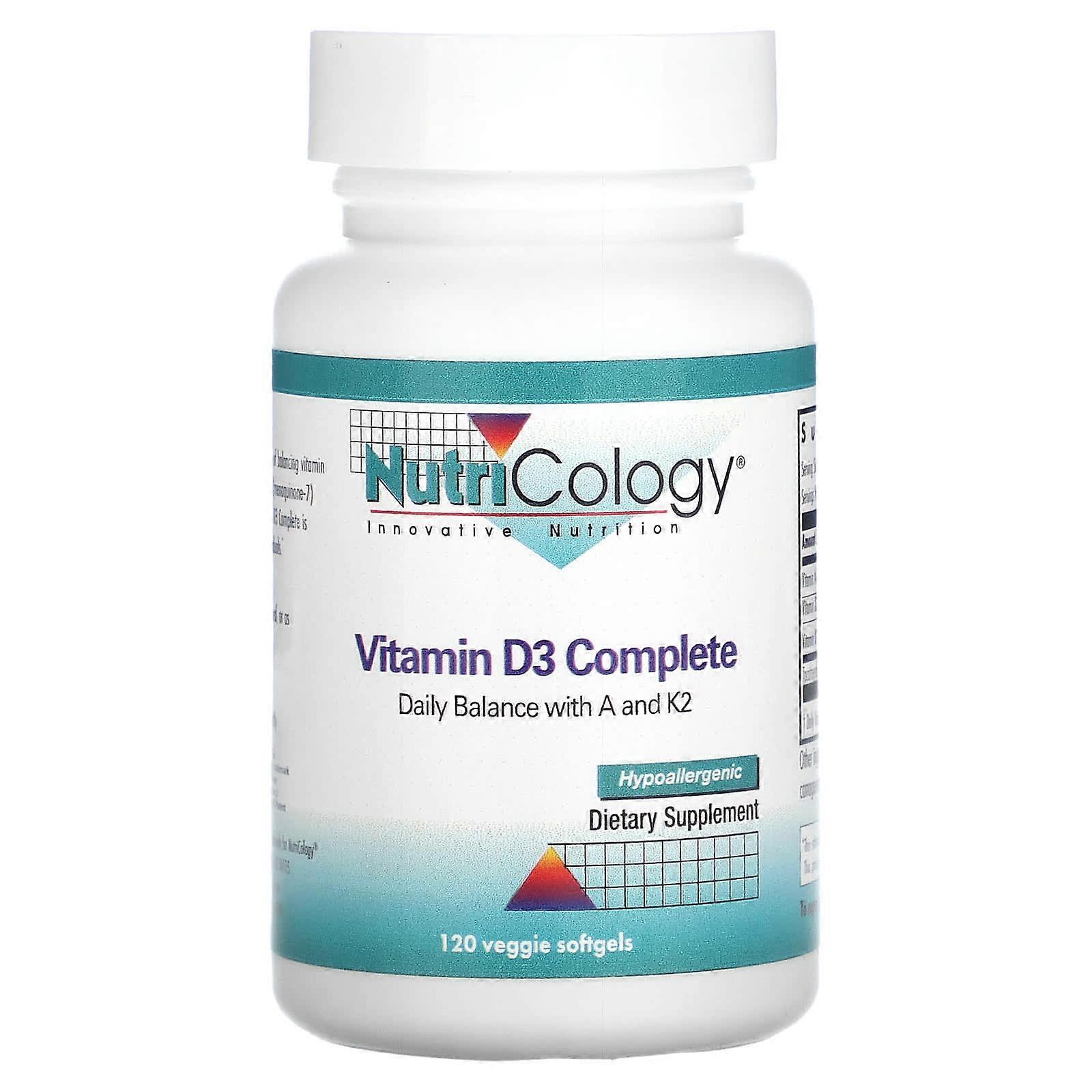 Vitamin D3 Complete , 120 Veggie Softgels