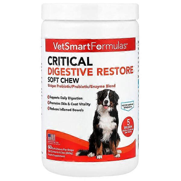 VetSmart Formulas, Critical Digestive Restore Soft Chew, For Dogs, 60 Soft Chews, 6.3 oz (180 g)
