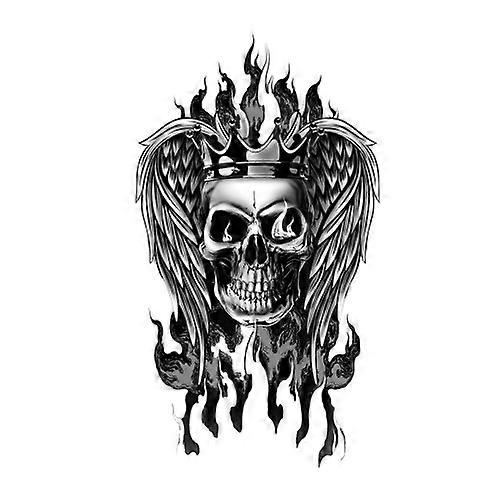 Fiestas Guirca Skull Temporary Tattoo