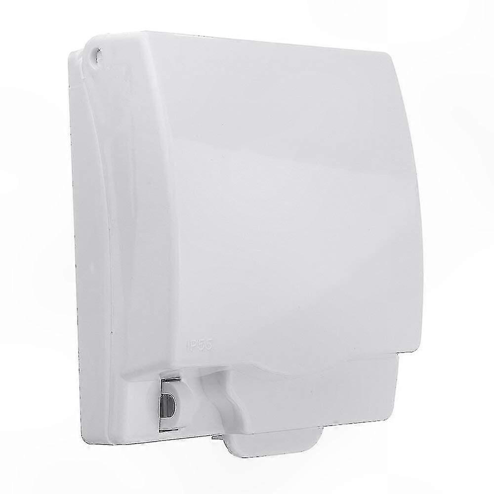 Outdoor Waterproof IP55 Box Type 86 Splashproof Switch Socket with Lockable Anti-Shock Protective Cover