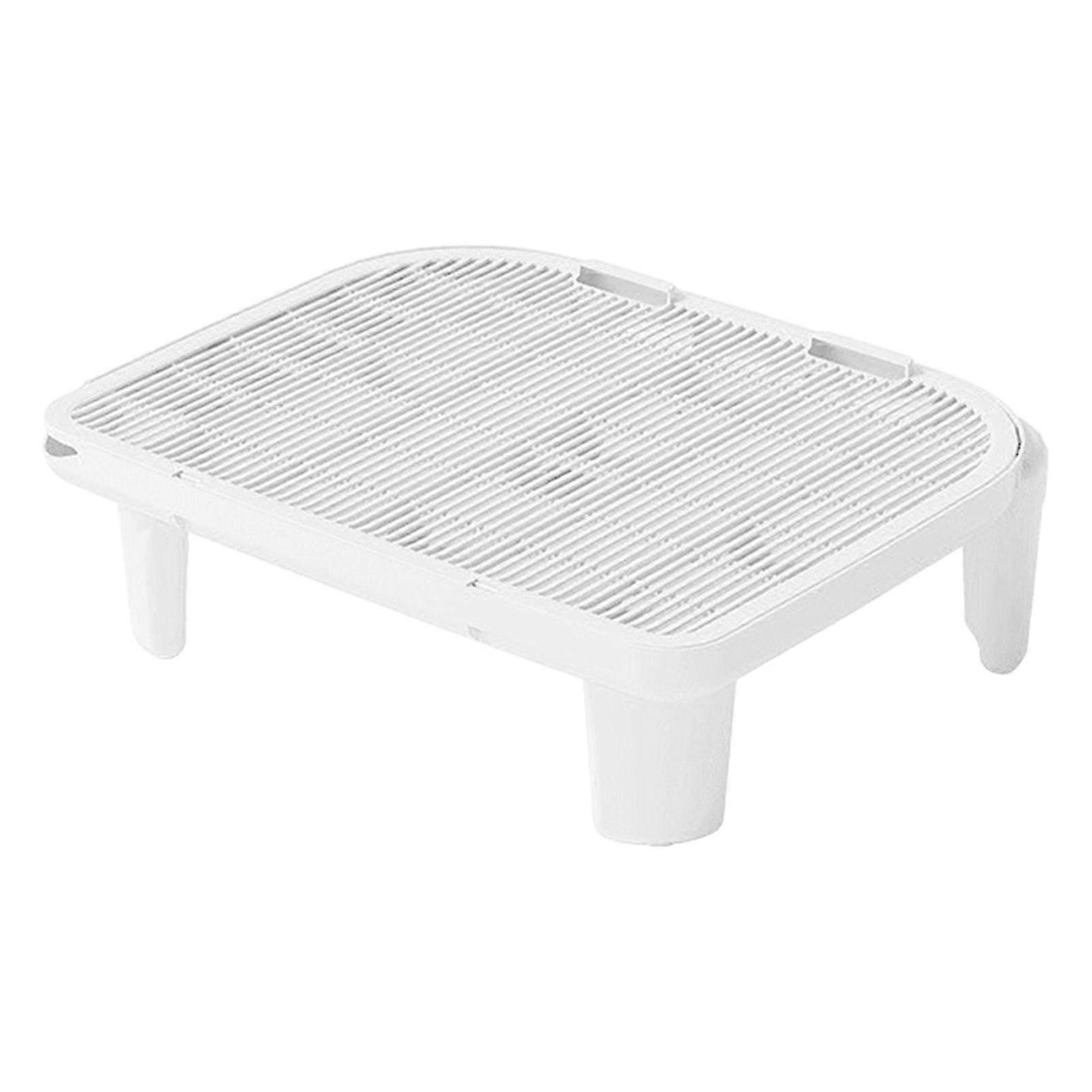 Cat Ramp for Litter Box Elevated Cat Litter Ramp Double Layered Litter Trapper with Filter Function for Small And Elderly Cats