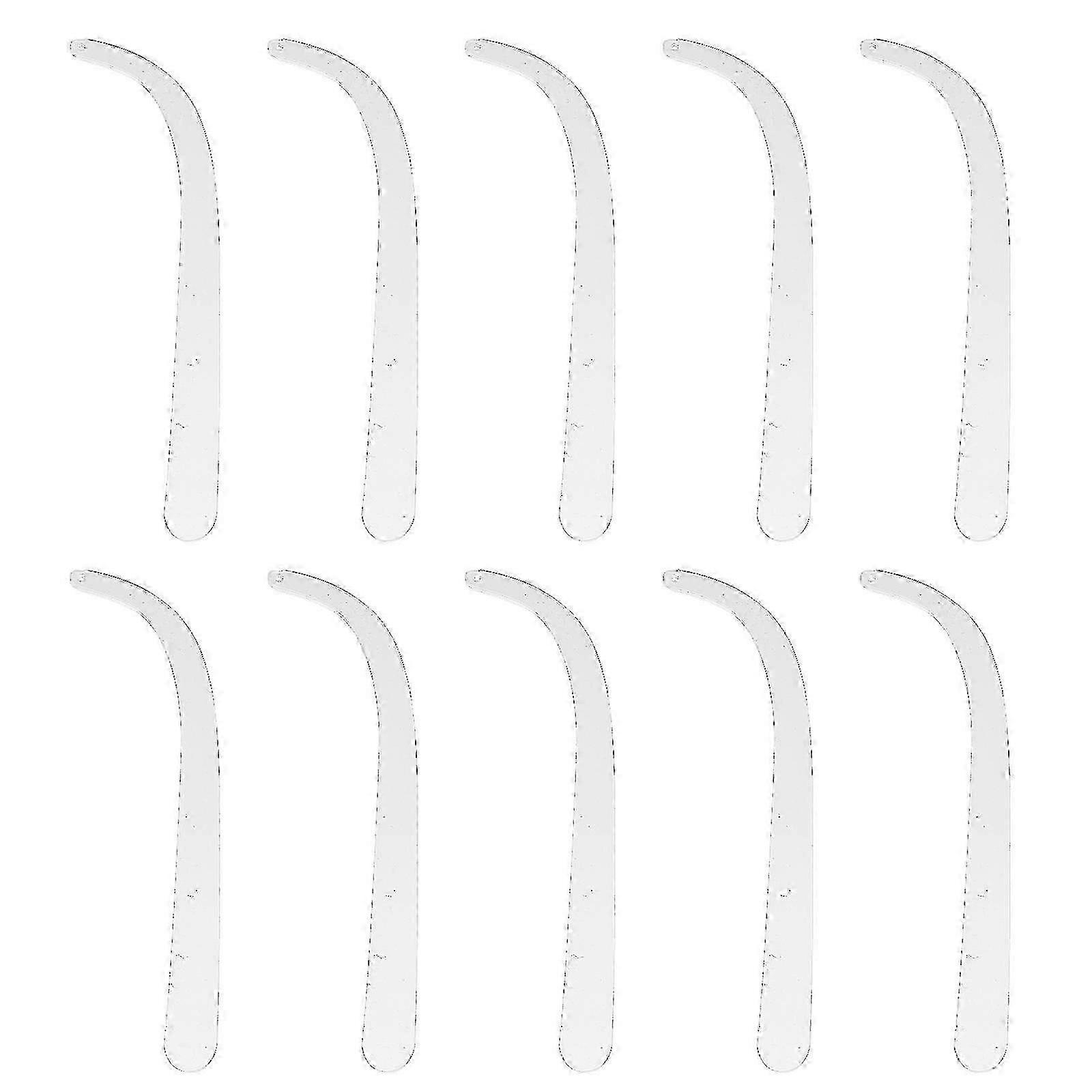 10-osainen akryylikorvakorujen järjestäjä ripustelineellä ja korujen esittelypidikkeillä