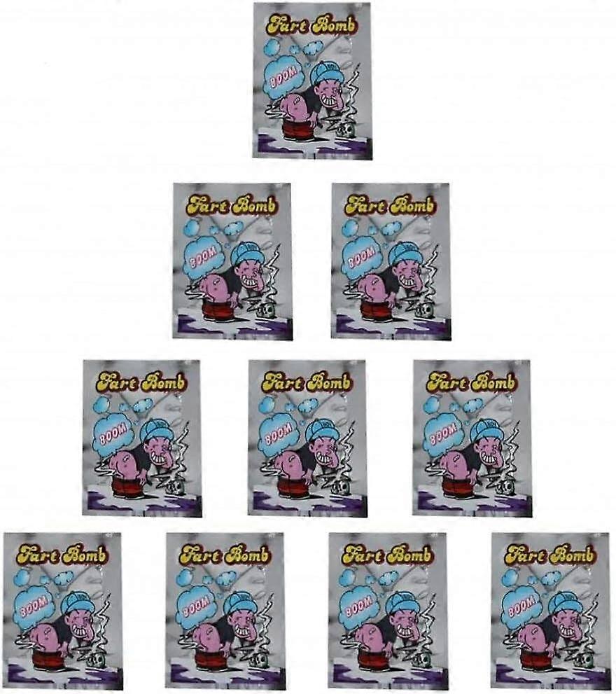 10pcs Smelly Fart Bomb Bag Stink Fart Bomb Bag Boom Funny Jokes Tricks Toy Exploding Fool Toy