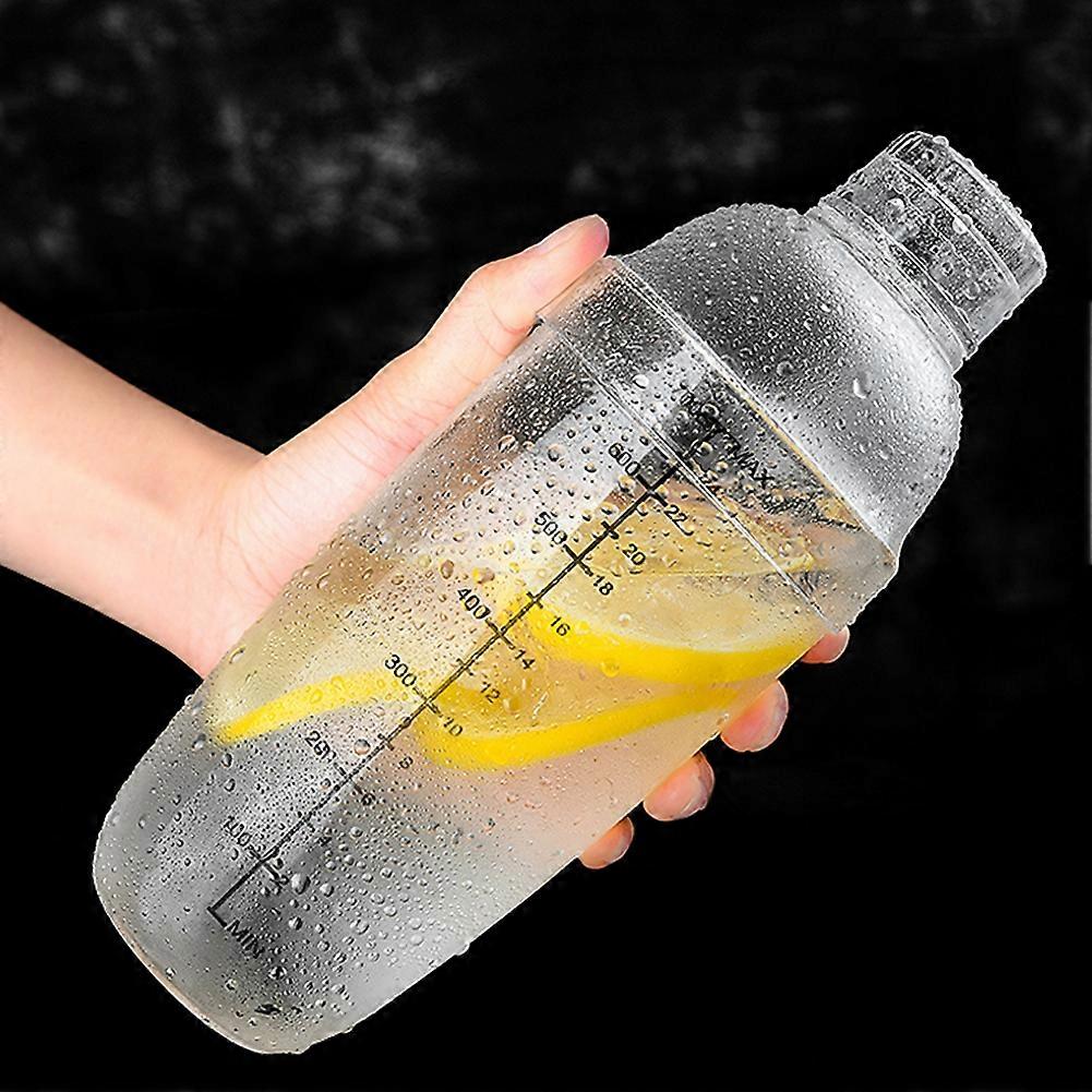 Thickened Manual Hand Shaking Cocktail Shaker with Clear Scale Bar Bartender Tool