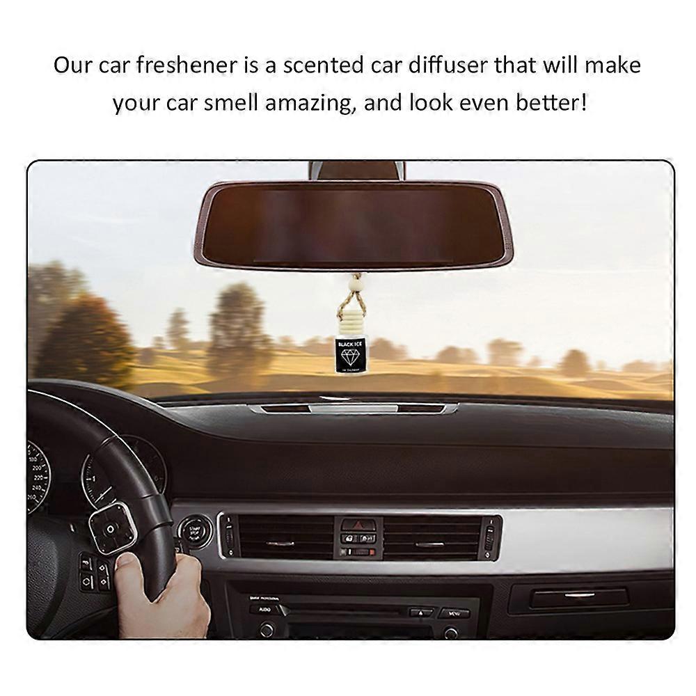 Air freshener for car with 8mL diffuser, hanging automotive scent in butter cream