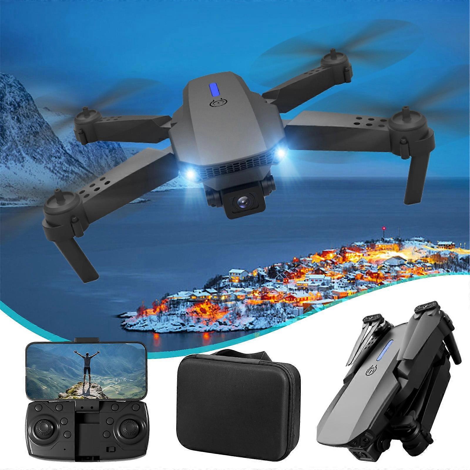WJSXC FPV Drone with 1080P Camera 2.4G WiFi FPV RC Quadcopter with Headless Mode, Follow Me, Altitude Hold, Toys Gifts for Kids Adults Black