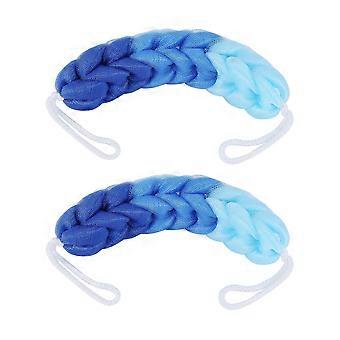 2x Blue Rubbing Washcloth For Back Håndklær Exfoliating Scrub Dusj Svamp For Body Bathroom Accesso