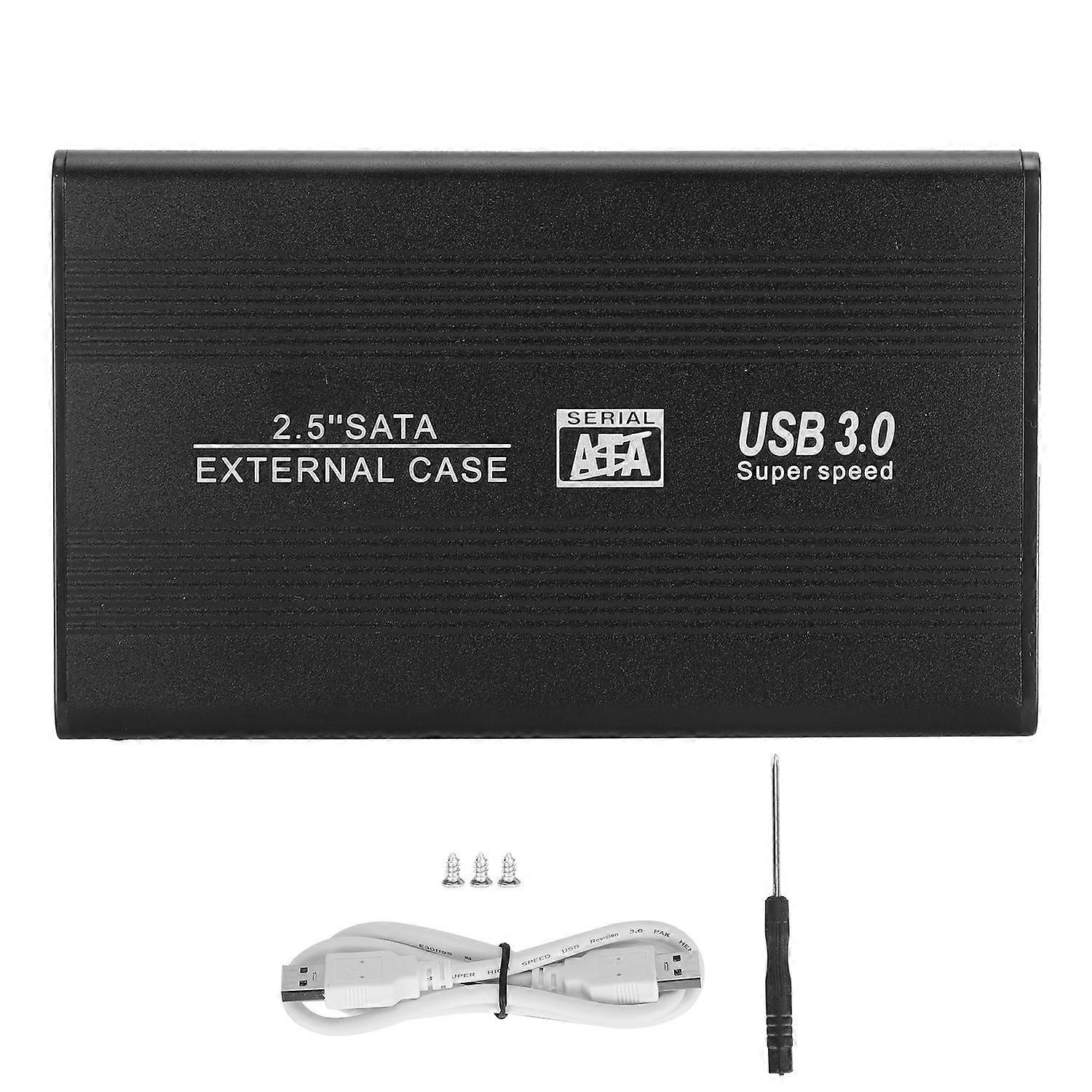2.5in HDD Box SATA External Case USB 3.0 Super Speed Mobile Hard Disk Drive Enclosure (Not Inclube H