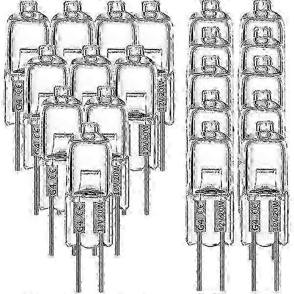 2025 G4 halogen lamps 10W 12V - Warm white - 20 Pack