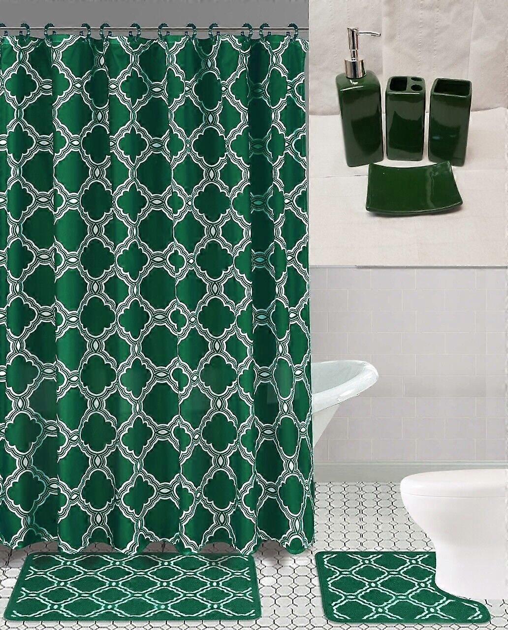 15pc + 4pc Accessories Complete Bathroom Set Assorted ( 19pc)