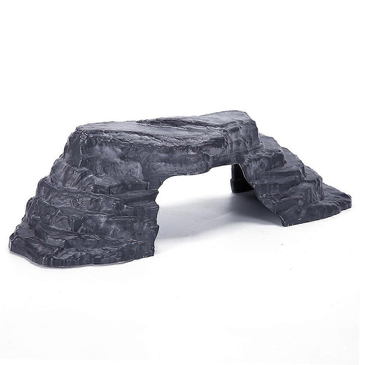 Aquarium Turtle Basking Platform with Ramp and Hideout for Geckos Bearded Dragons Fish