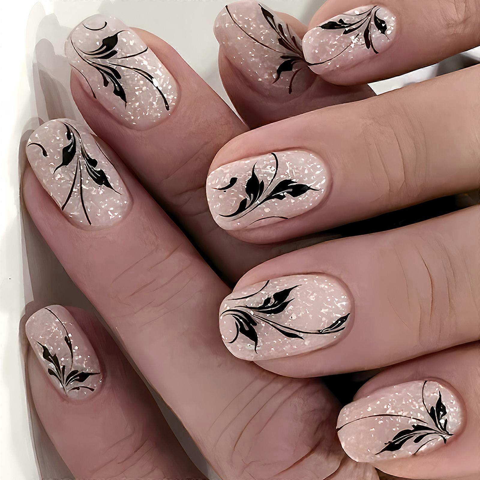 Rimed Scintillate Persist Hoofs Detachable Fraudulent Hoofs Fall Winter Plan Natural Bend Fit Recyclable Unguis Art For Everyday Use Multicolor