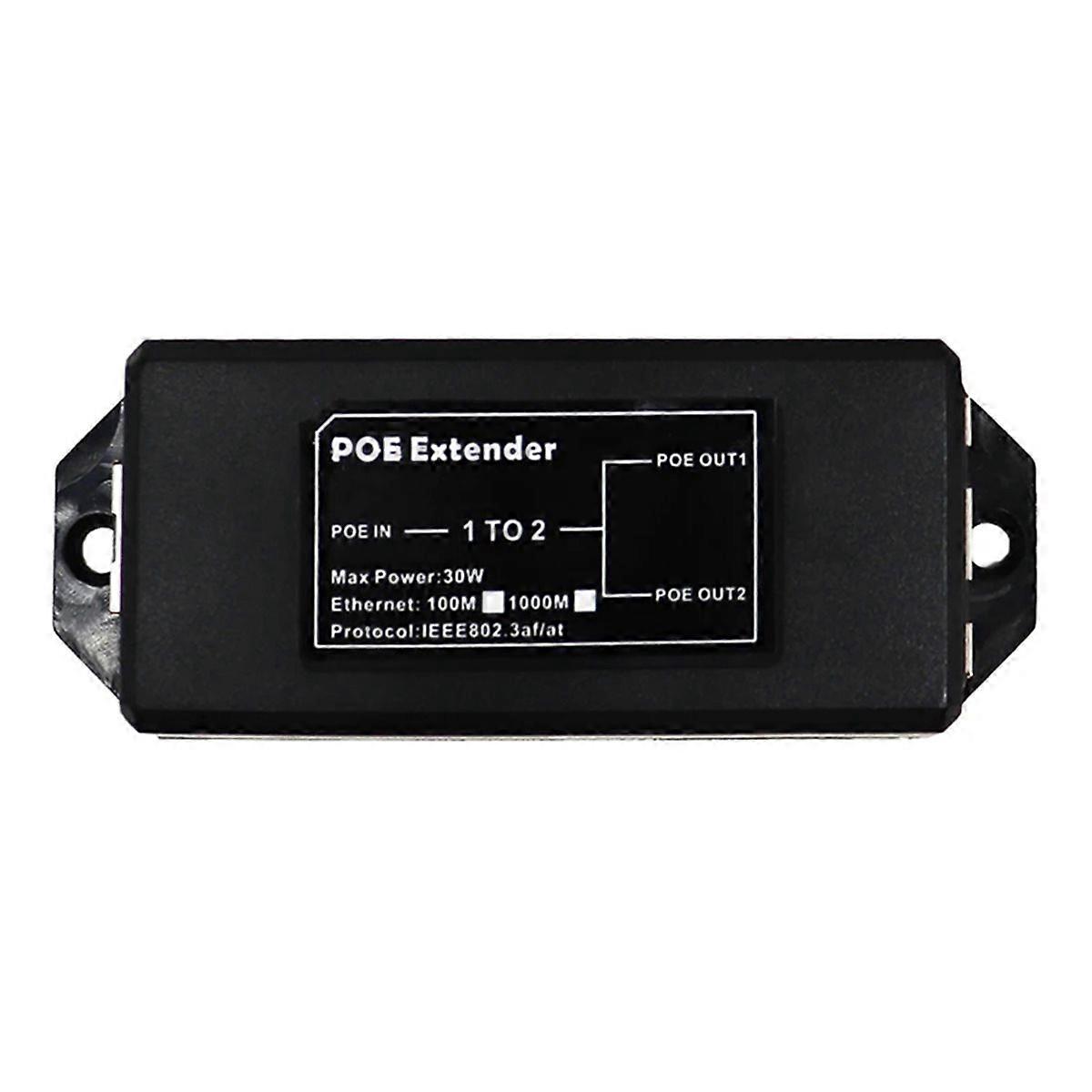  2 Port Gigabit 48V POE Extender for IP Camera/NVR/AP,