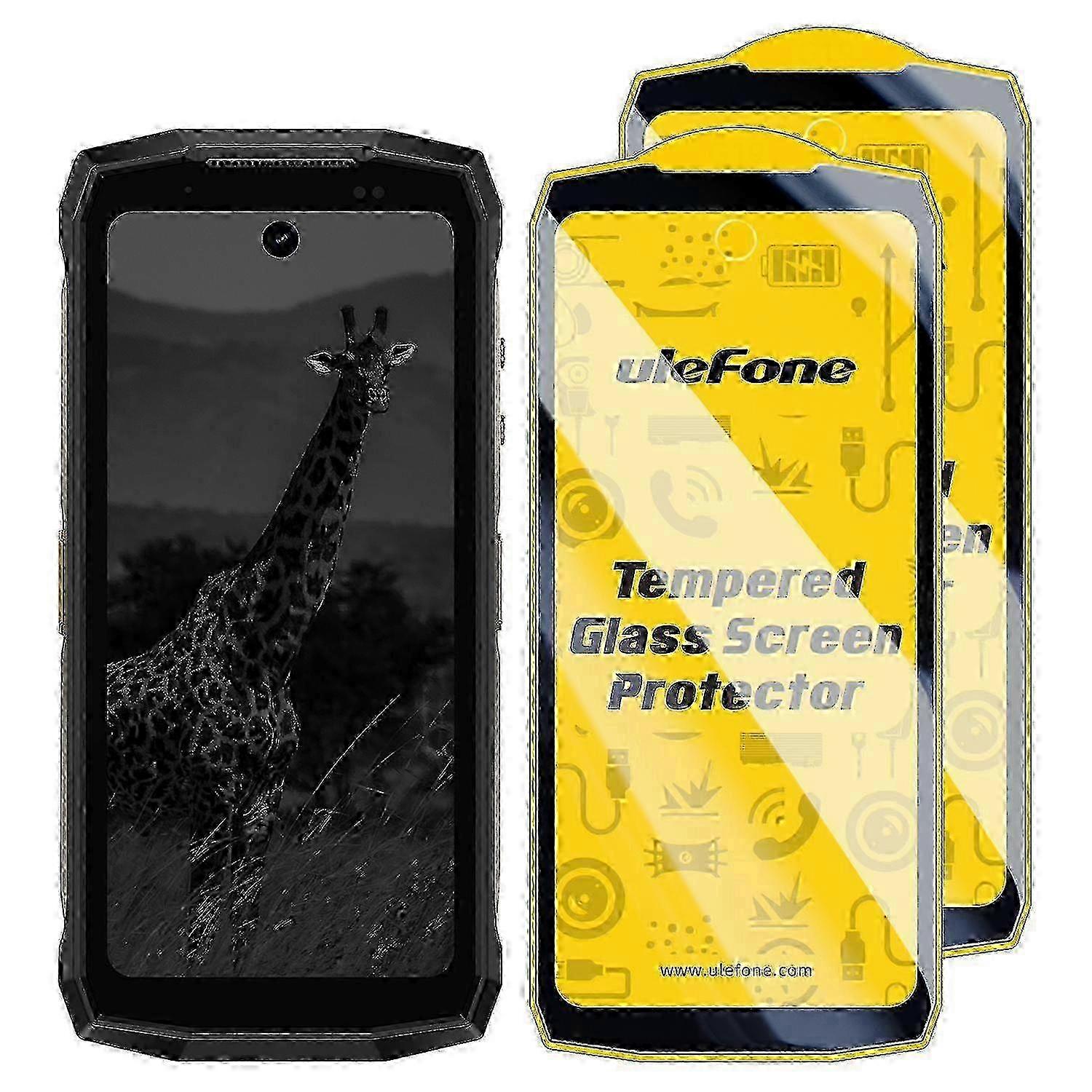 2パックUlefone 9H HD指紋防止強化ガラススクリーンプロテクター