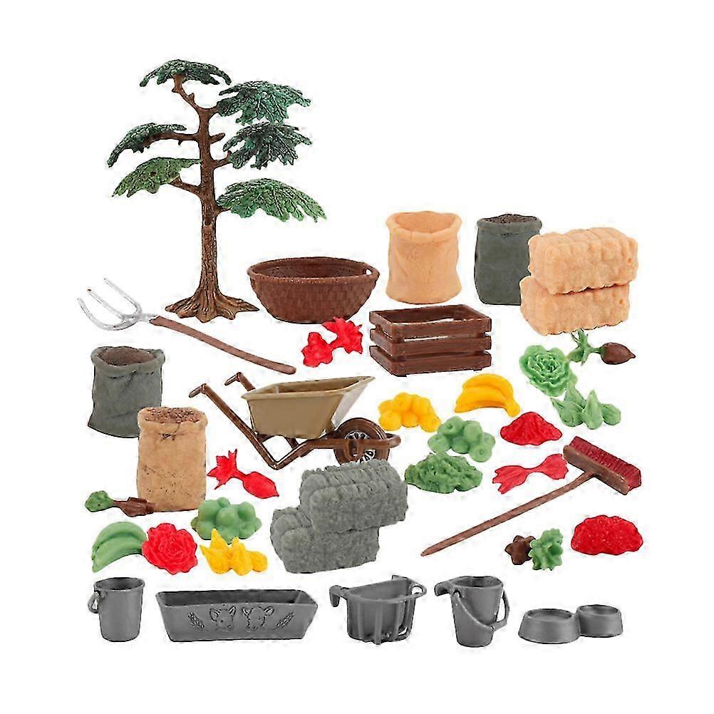 1 Box Simulation Farmhouse Model Simulation Fruit Vegetable Model(Random Color)