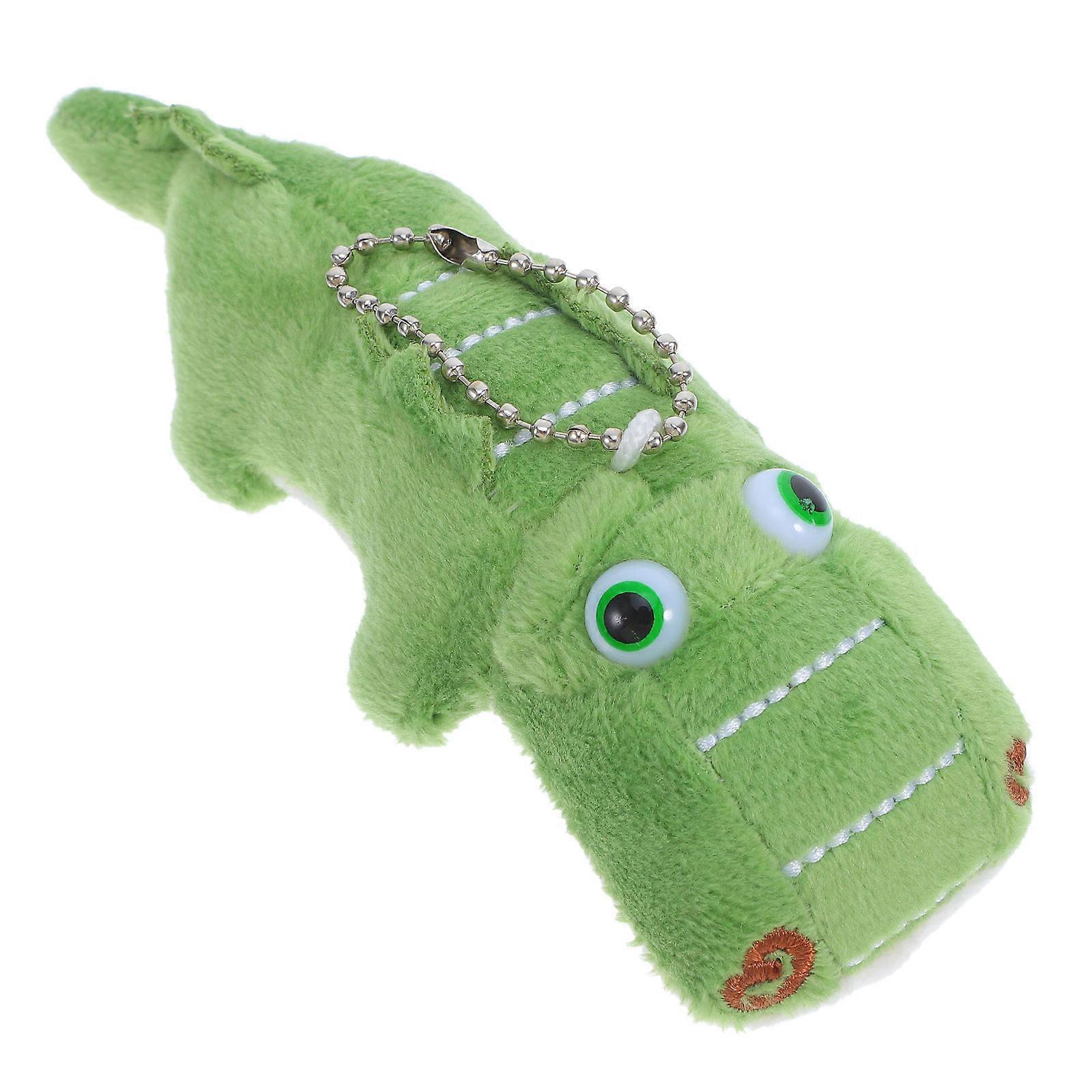 Crocodile Plush Keychain for Backpack Stuffed Animal Accessory Green