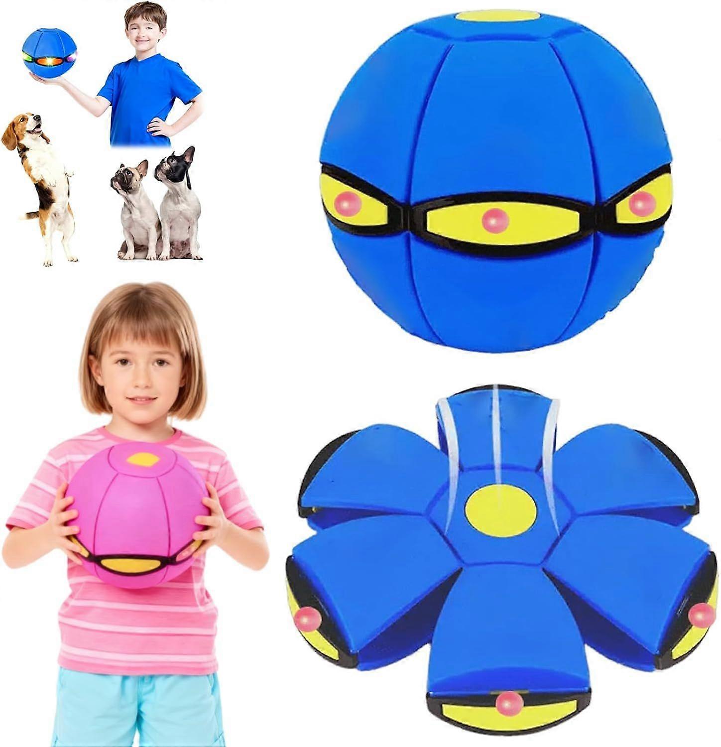 unique Bouncy Ball, Magic Kick Indoor Soccer Ball, Magic Bouncing Ball, Throw a Disc Catch a Ball - Time Delay Transformation Flying Toy