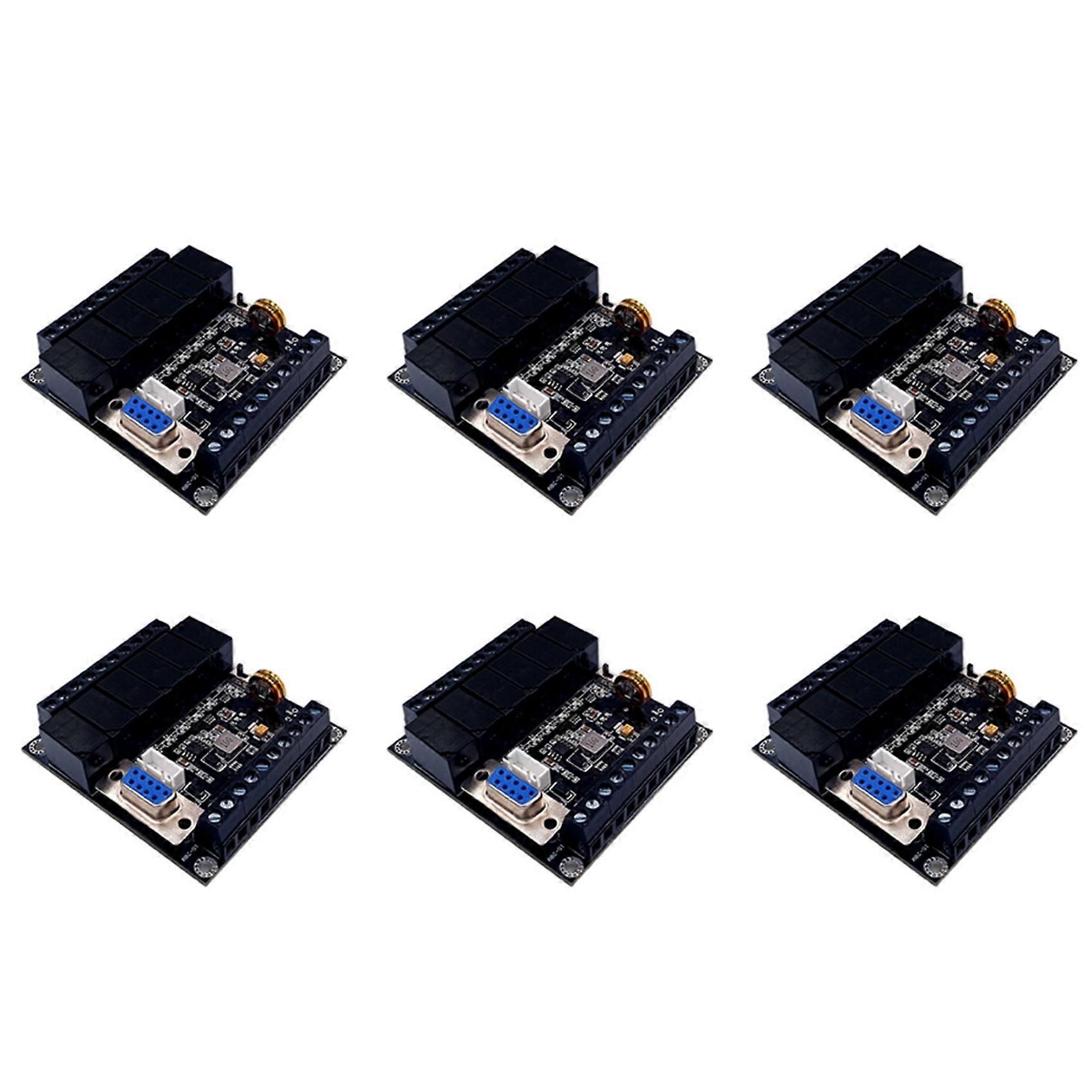 6X PLC Industrial Control Board FX1N-14MR Relay Module Editable Controller