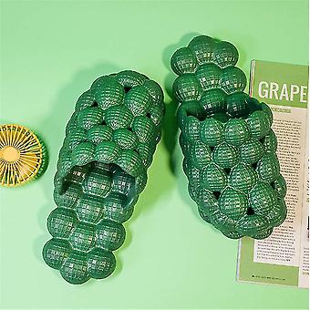 Lustige Litschi-Blasenpantoffeln, Super Soft Anti-Rutsch wasserdicht Sommer Unisex Beach Massage Sandalen Weihnachten Giftgreen270