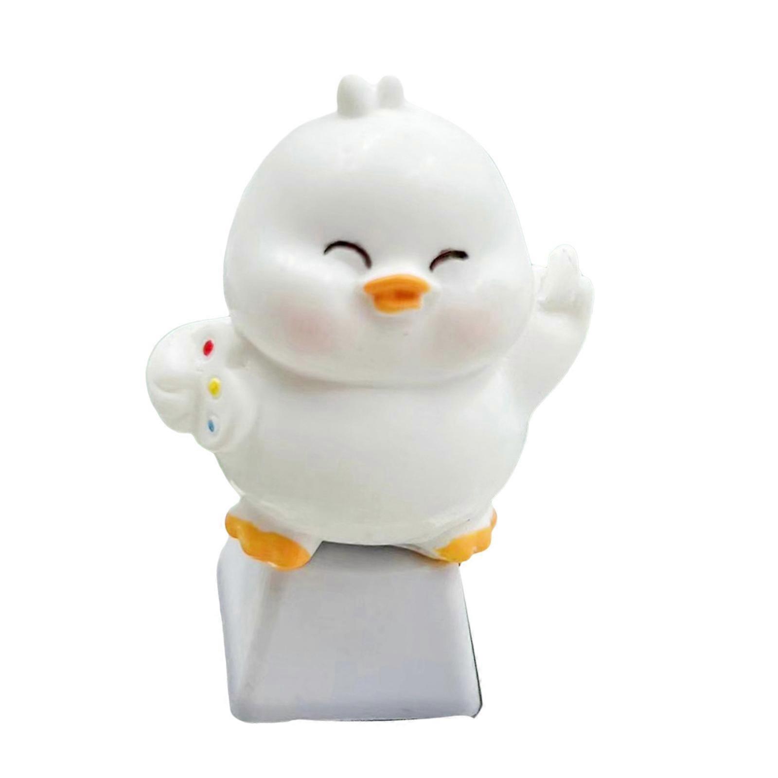 Playful 3D Duck Keycap Oem Height For Mechanical Keyboard Users ABS Keycap To Typing Experience Multicolor
