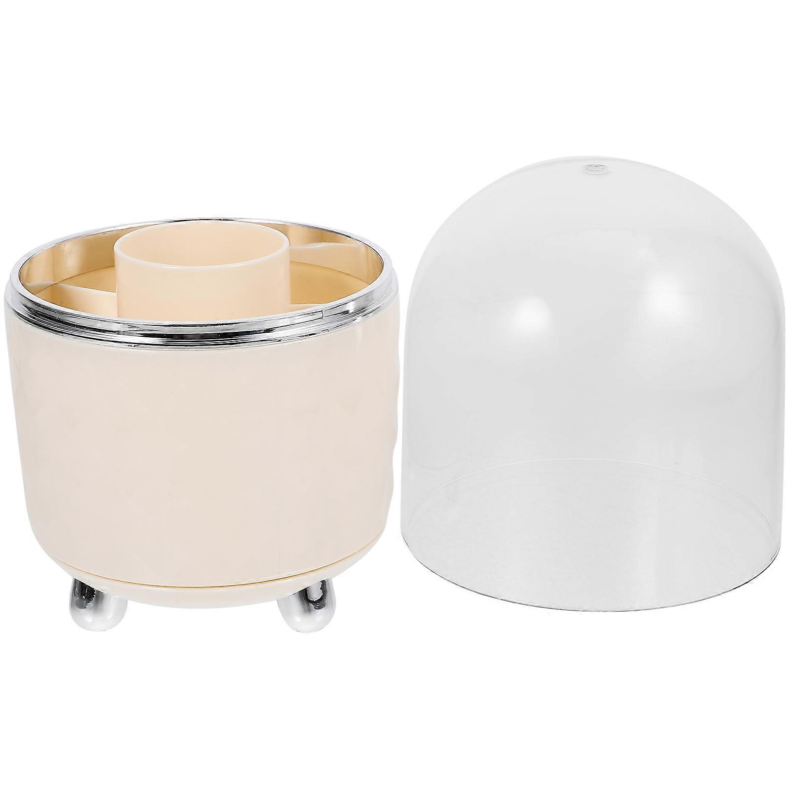 Makeup Brush Holder Organizer for Storage 2Pcs Large Capacity Rotating Makeup