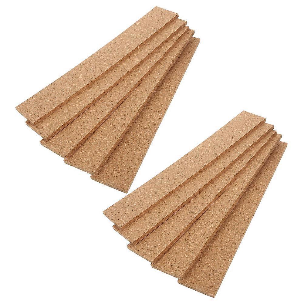 Office Use Corkboard Strips 10Pcs Frameless Self-Adhesive Memo Boards