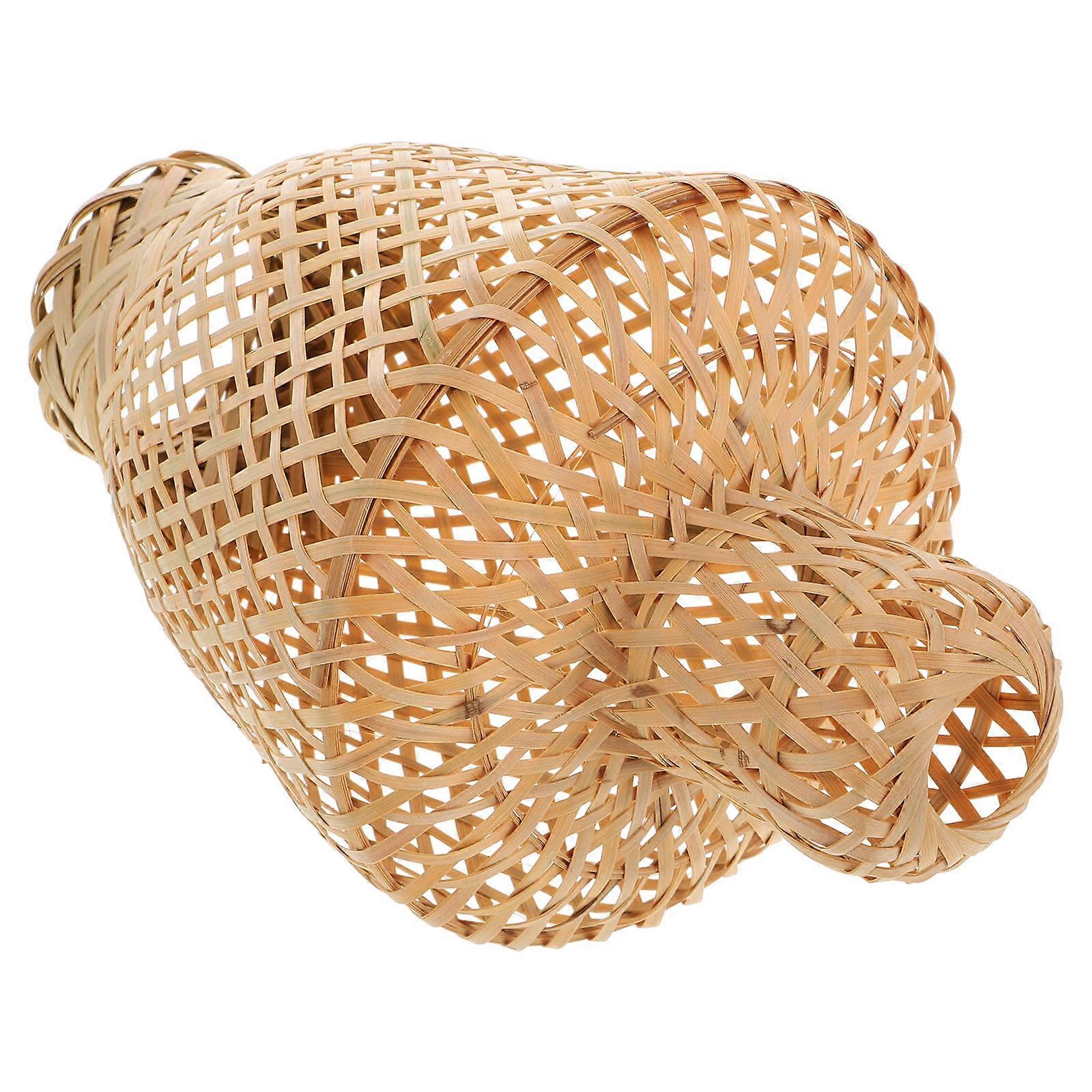 Khaki Bamboo Lamp Shade Lantern Light Cover for Home Versatile Use