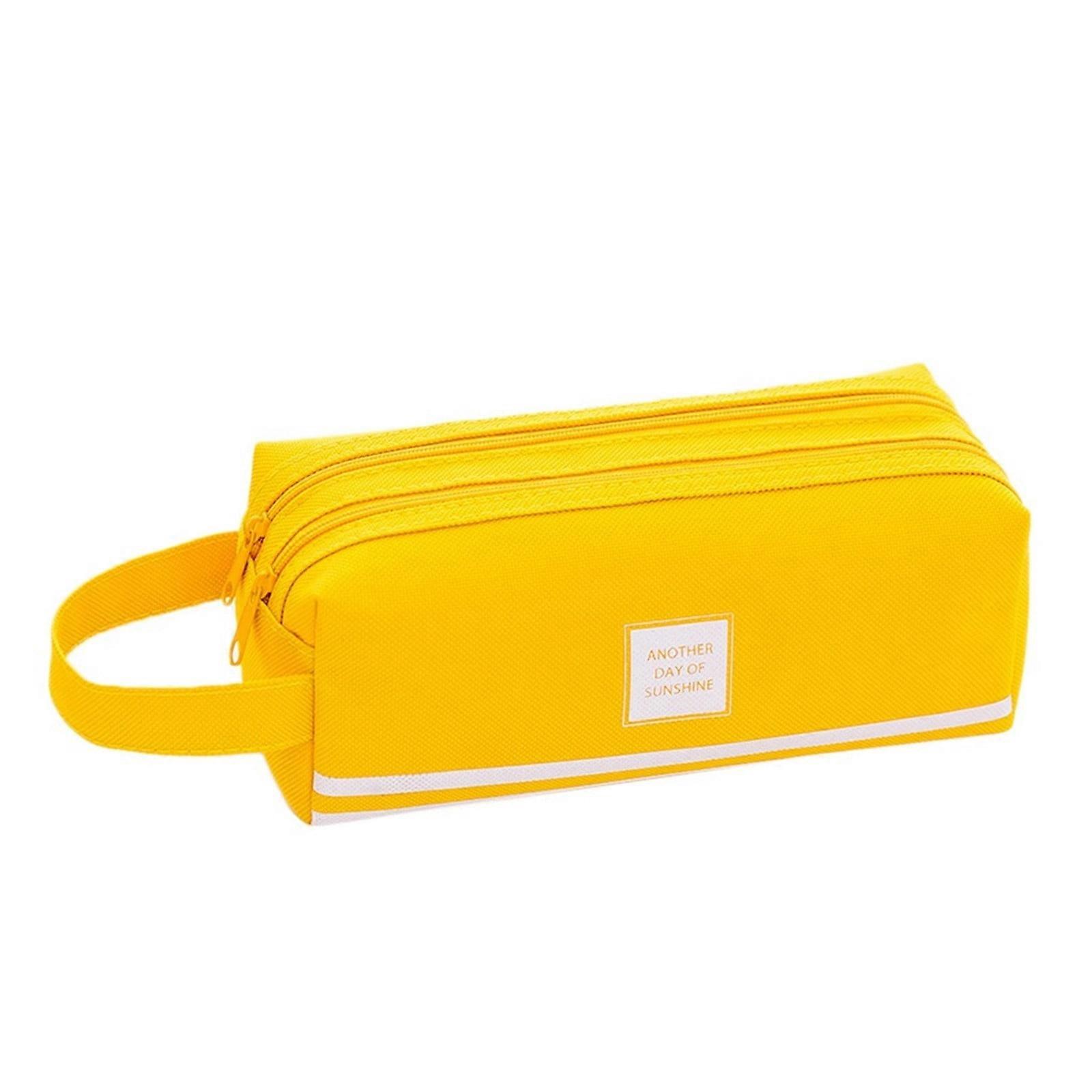 LOOPSUN Valentines Day Savings Clearance 2024! New Large Capacity Handle Double Pencil Case Simp Stationery Bag