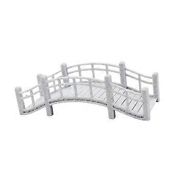 Ponte em miniatura em escala 1:12, ponte em arco multifuncional para decoração de jardim, brinquedo infantil.