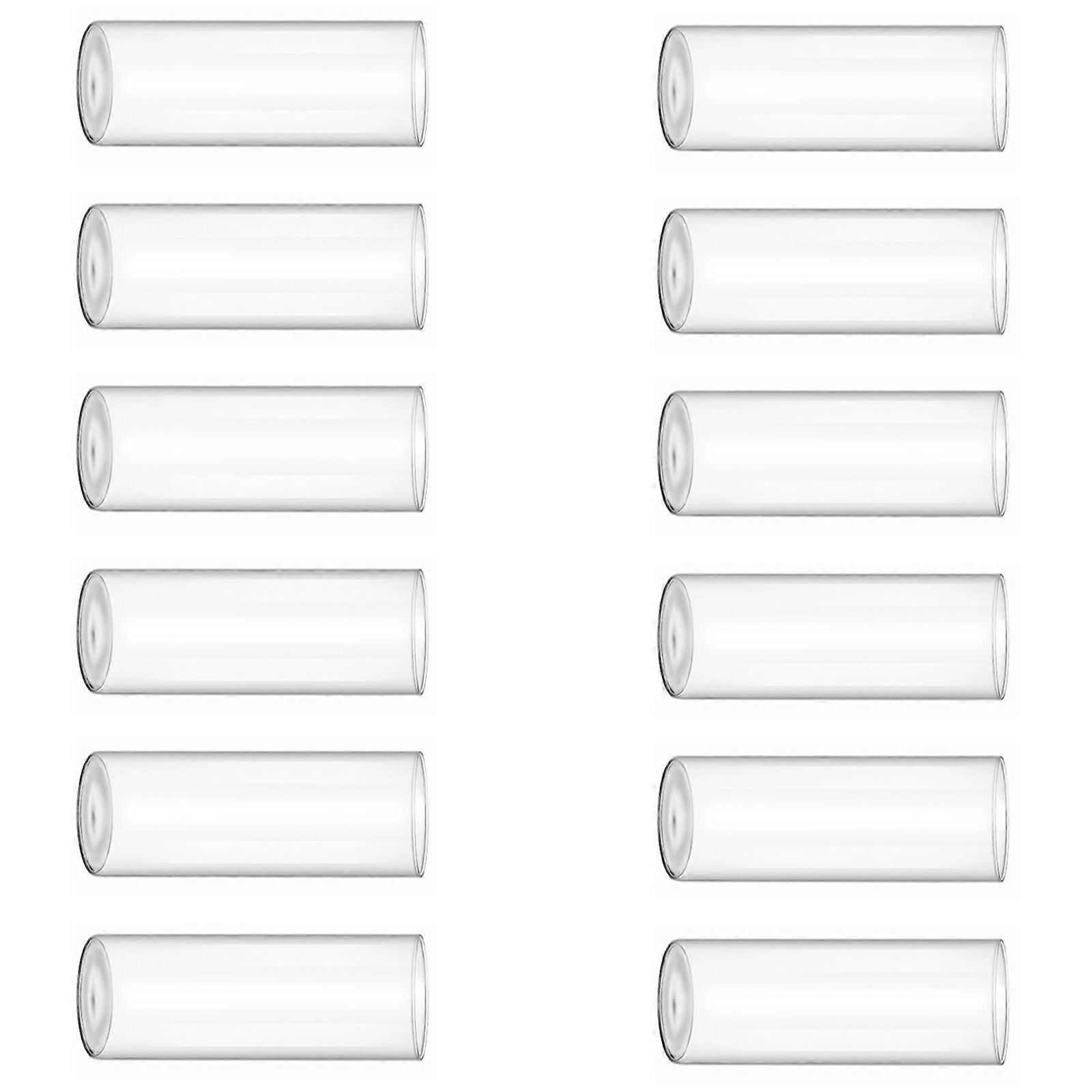 Clear Cylinder Vases Collection 12 Pack Home Decoration Vessels for Flower Arrangements and Event Styling Multicolor