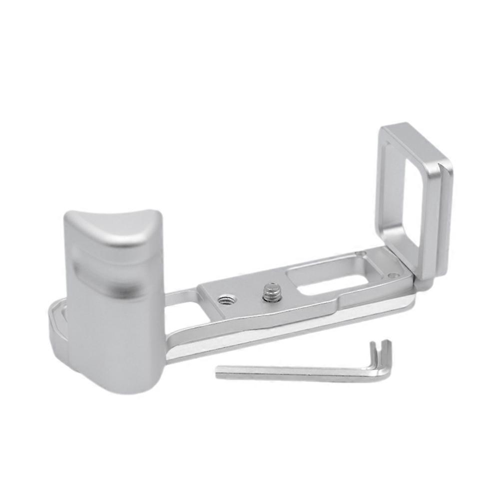 Camera L Bracket Hand Grip Quick Release Plate for Olympus E-M10IV Camera Accessories Silver