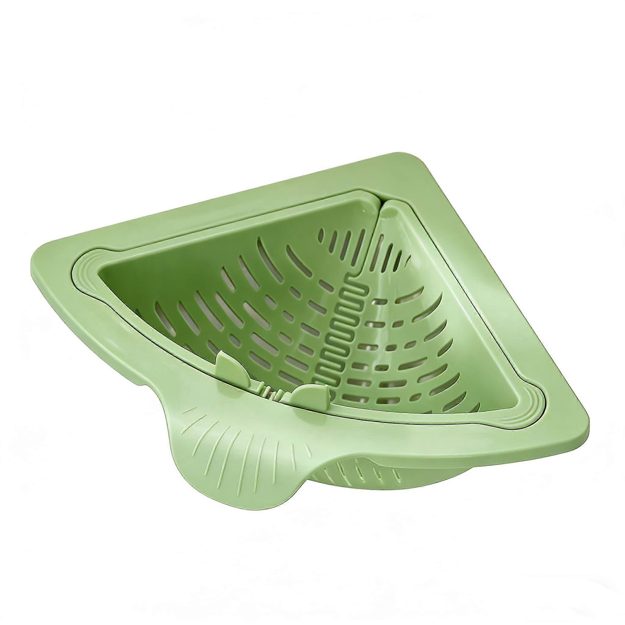 2 Counts Kitchen Strainer Basket SpaceSaving Triangular Design for Vegetables Fruit Rice Residue