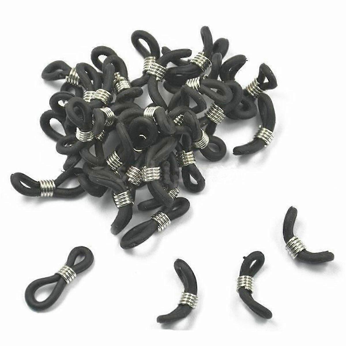 25/50Pcs Eye Glasses/Spectacle Chain Strap Holder Rubber Loop End Findings DIY
