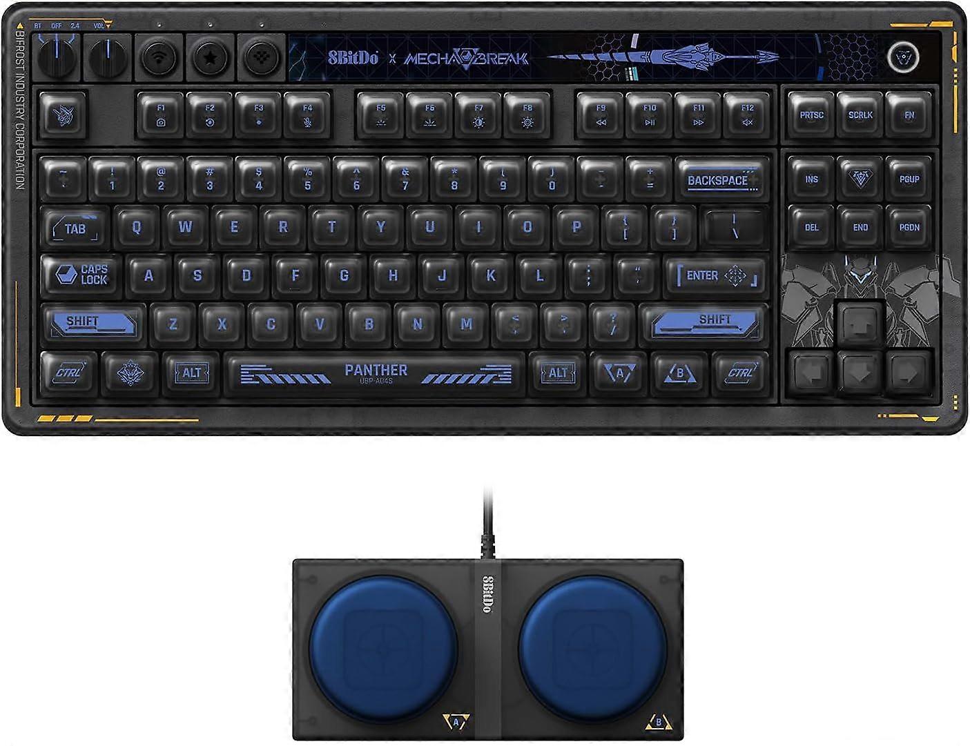 8BitDo Retro 87 Mechanical Keyboard (Mecha Break Panther)