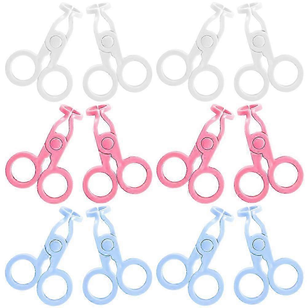 12pcs Tweezers & Clamps Kit for Insertion/Removal  Eyelid Opener Tool for Users