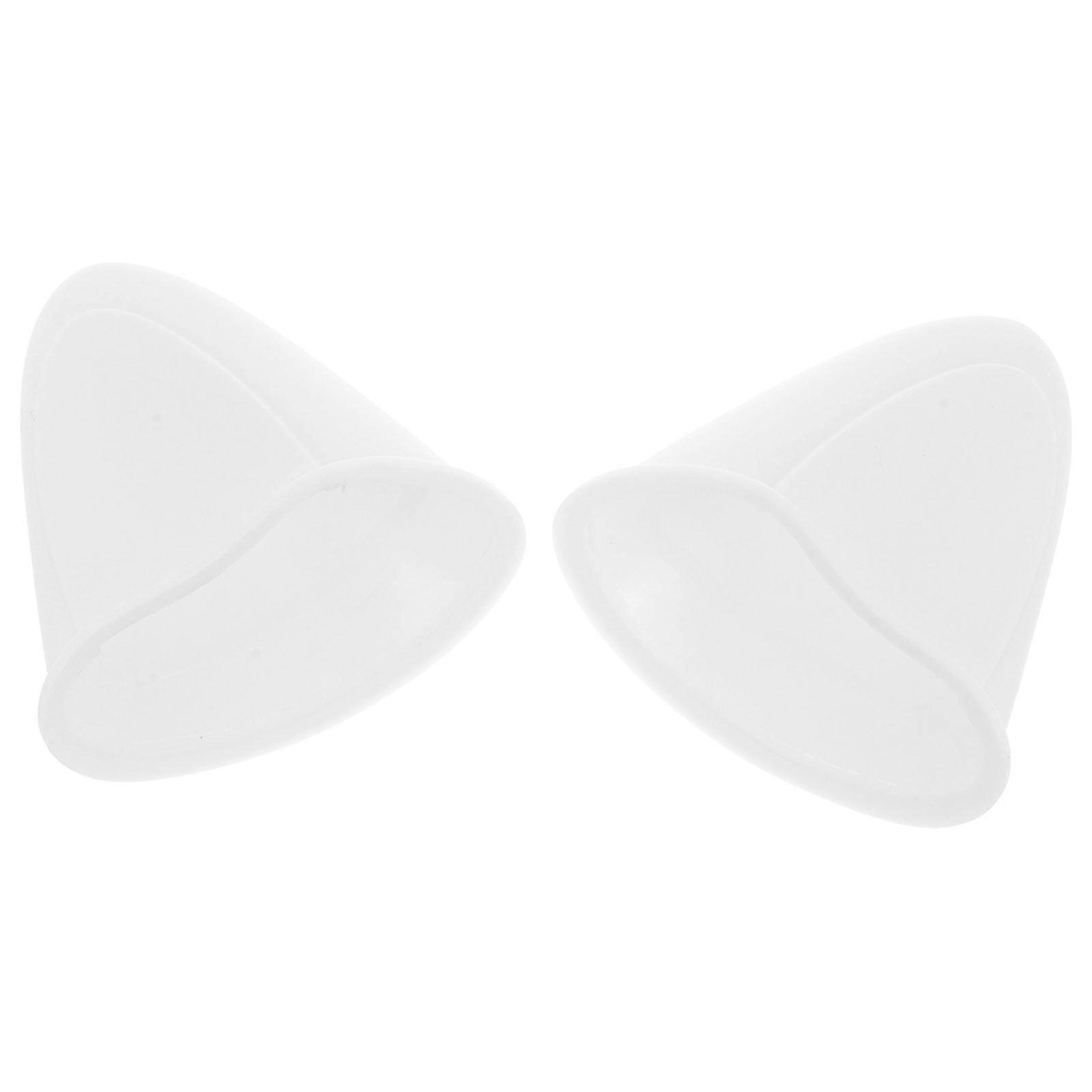 Motorcycle Ears Plastic Ornament for 1Set White Accessories