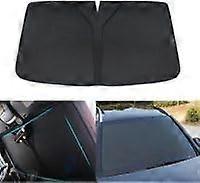 Car Windshield Sun Shade for Ford CMax 20172022, Foldable UV Block, Black Front Window Visor