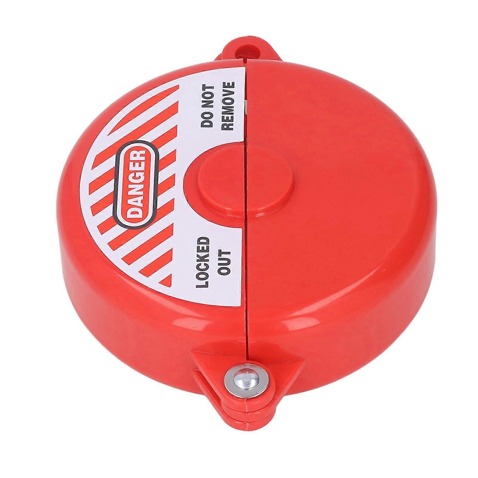 Gate Valve Lockout Device ABS Plastic Adjustable 64‑127mm  Security Outdoor Red