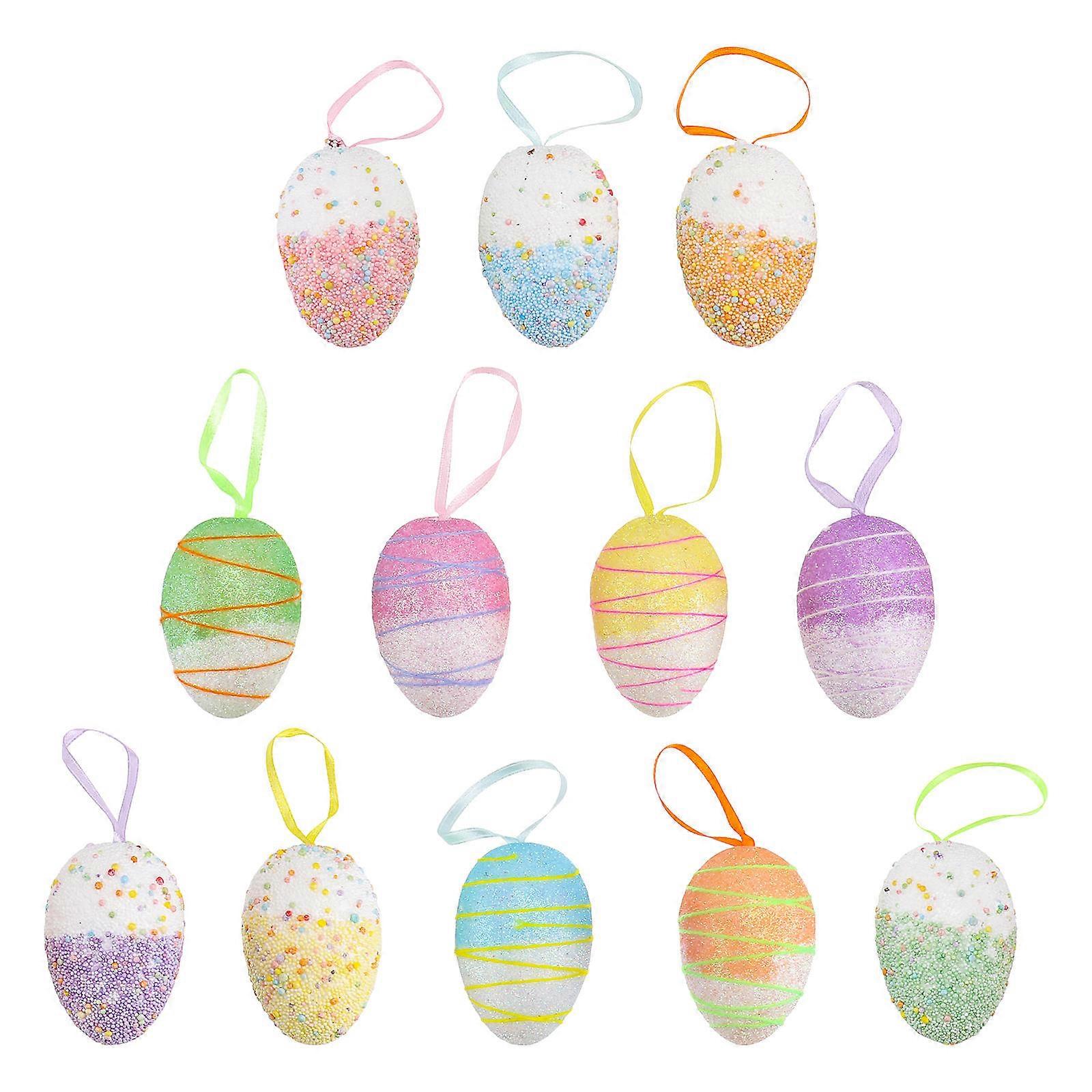 Adorable Easter Eggs DIY Art Crafts Decorative Ornaments Set 12Pcs