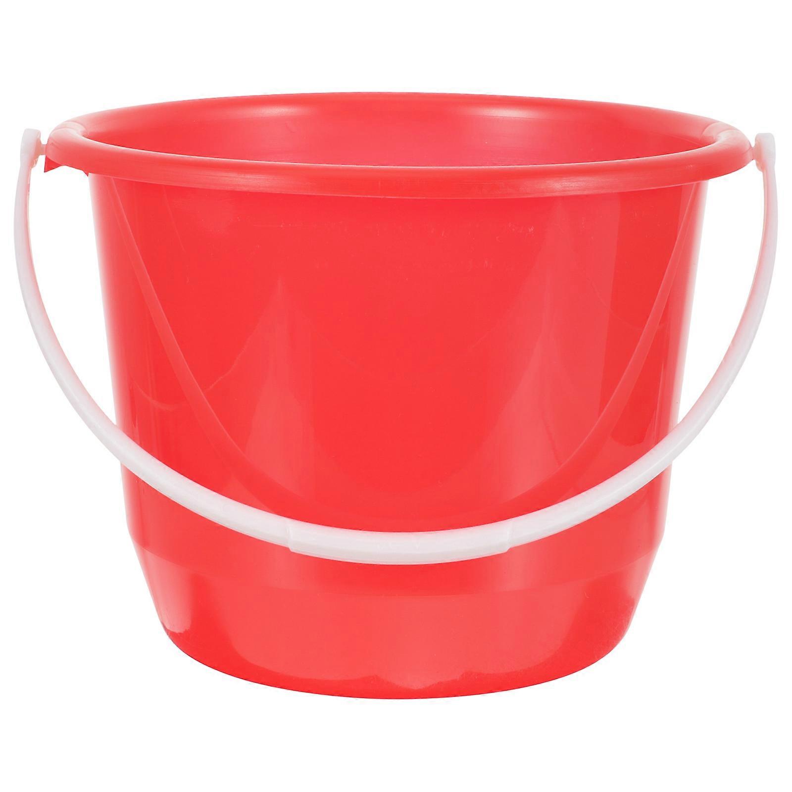 Portable Plastic Water Bucket for Storage with Handle 5L Multipurpose Bucket
